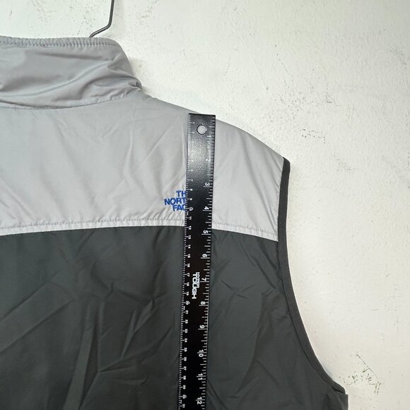 The North Face Vest Mens reversible vest grey blue Windstopper Fleece Full Zip - Picture 7 of 14